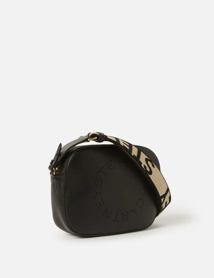 Stella McCartney Crossbody Bags Women Logo Crossbody Camera Bag Black Stella McCartney Crossbody Bags Women Logo Crossbody Camera Bag Black