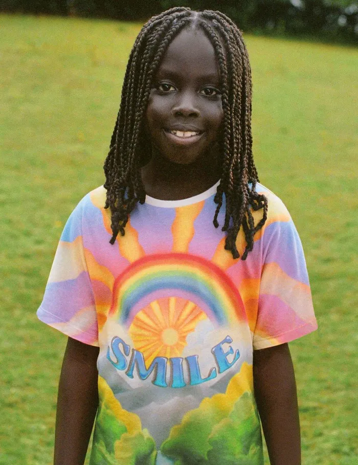 Stella McCartney Dresses and Jumpsuits Kids Smile Print TShirt Dress Multicolour Stella McCartney Dresses and Jumpsuits Kids Smile Print TShirt Dress Multicolour