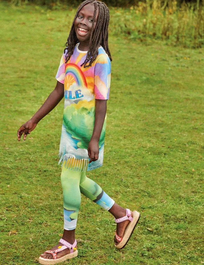 Stella McCartney Dresses and Jumpsuits Kids Smile Print TShirt Dress Multicolour Stella McCartney Dresses and Jumpsuits Kids Smile Print TShirt Dress Multicolour