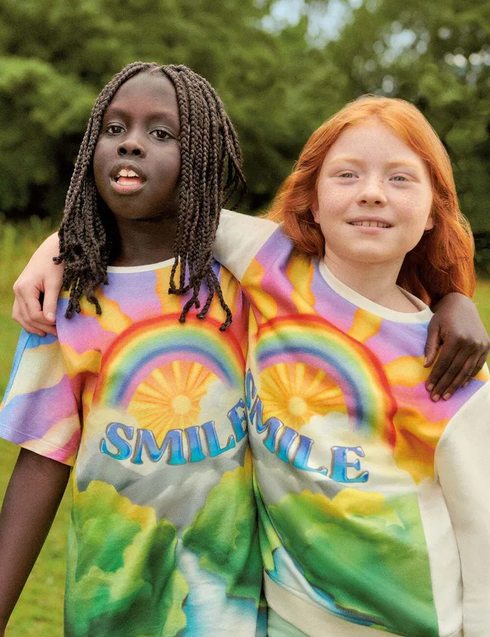 Stella McCartney Dresses and Jumpsuits Kids Smile Print TShirt Dress Multicolour Stella McCartney Dresses and Jumpsuits Kids Smile Print TShirt Dress Multicolour