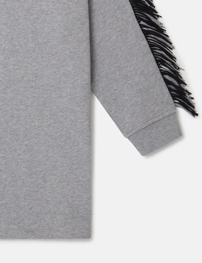 Stella McCartney Dresses and Jumpsuits Kids Star Graphic Fringed Dress Grey Stella McCartney Dresses and Jumpsuits Kids Star Graphic Fringed Dress Grey