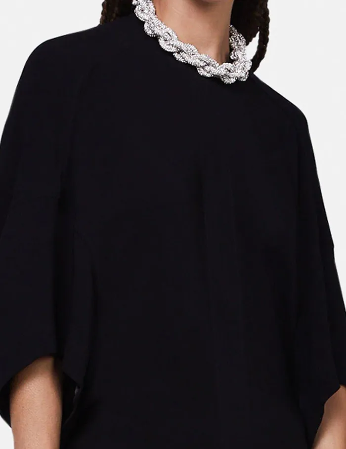 Stella McCartney Dresses Women Falabella Crystal Chain Maxi Dress Black Stella McCartney Dresses Women Falabella Crystal Chain Maxi Dress Black