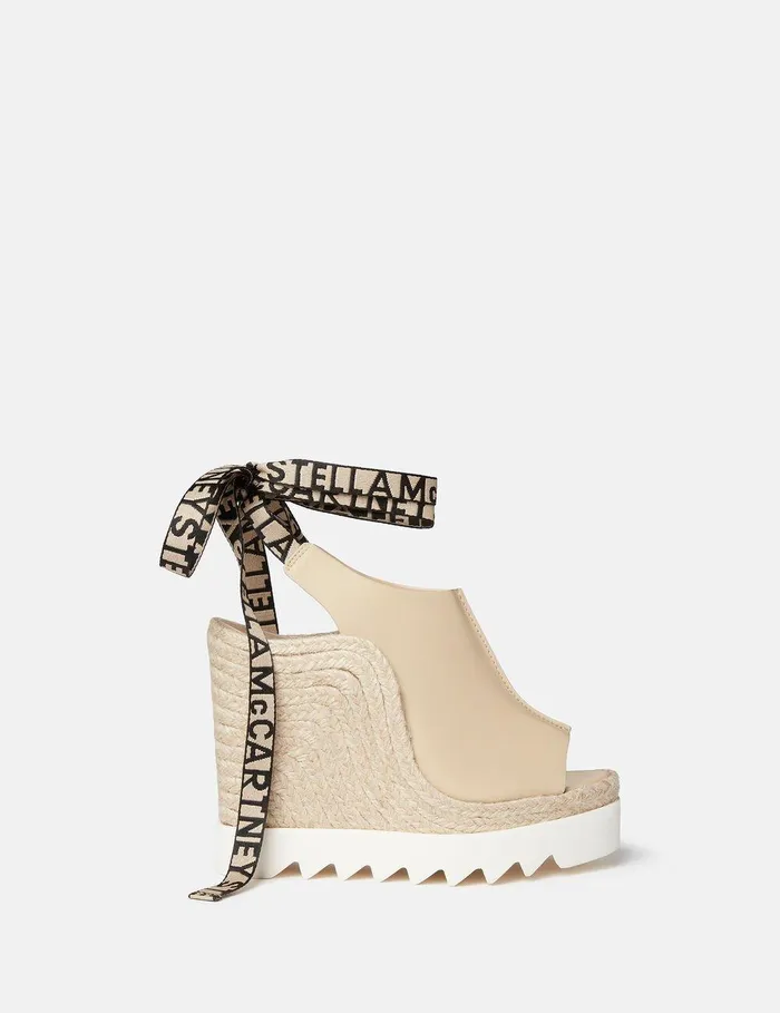 Stella McCartney Espadrilles Women Gaia Alter Mat Peeptoe Wedge Espadrilles Sand Stella McCartney Espadrilles Women Gaia Alter Mat Peeptoe Wedge Espadrilles Sand