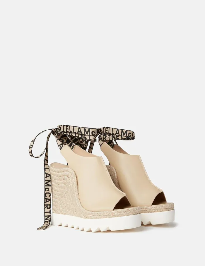 Stella McCartney Espadrilles Women Gaia Alter Mat Peeptoe Wedge Espadrilles Sand Stella McCartney Espadrilles Women Gaia Alter Mat Peeptoe Wedge Espadrilles Sand