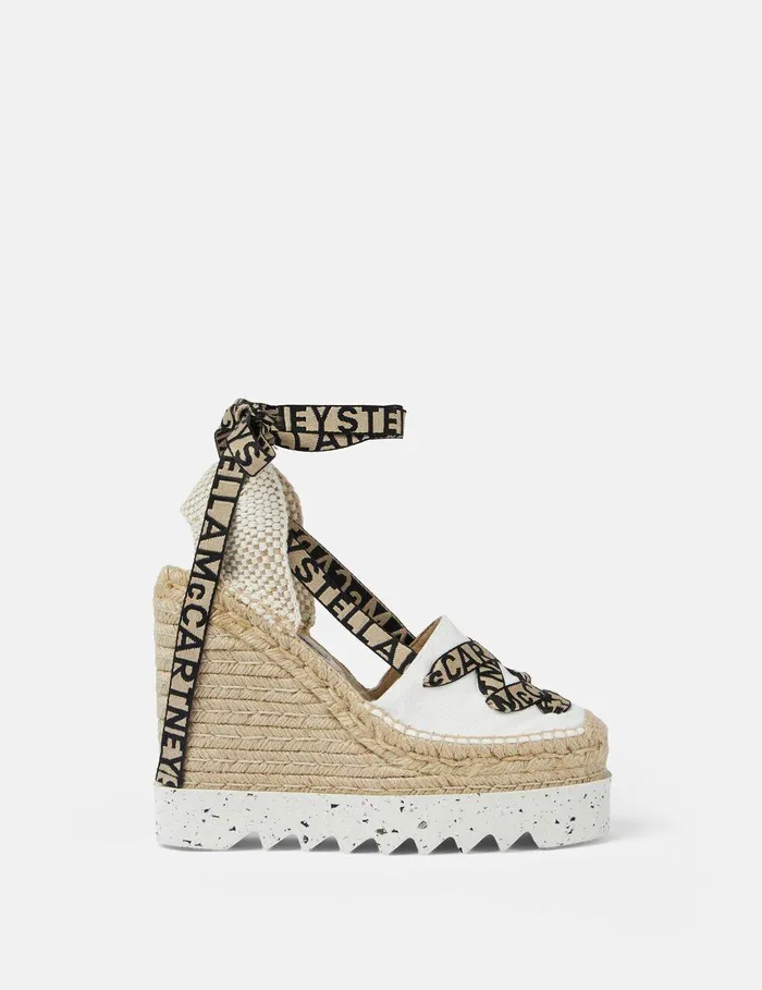 Stella McCartney Espadrilles Women Gaia Platform Espadrille Wedges White