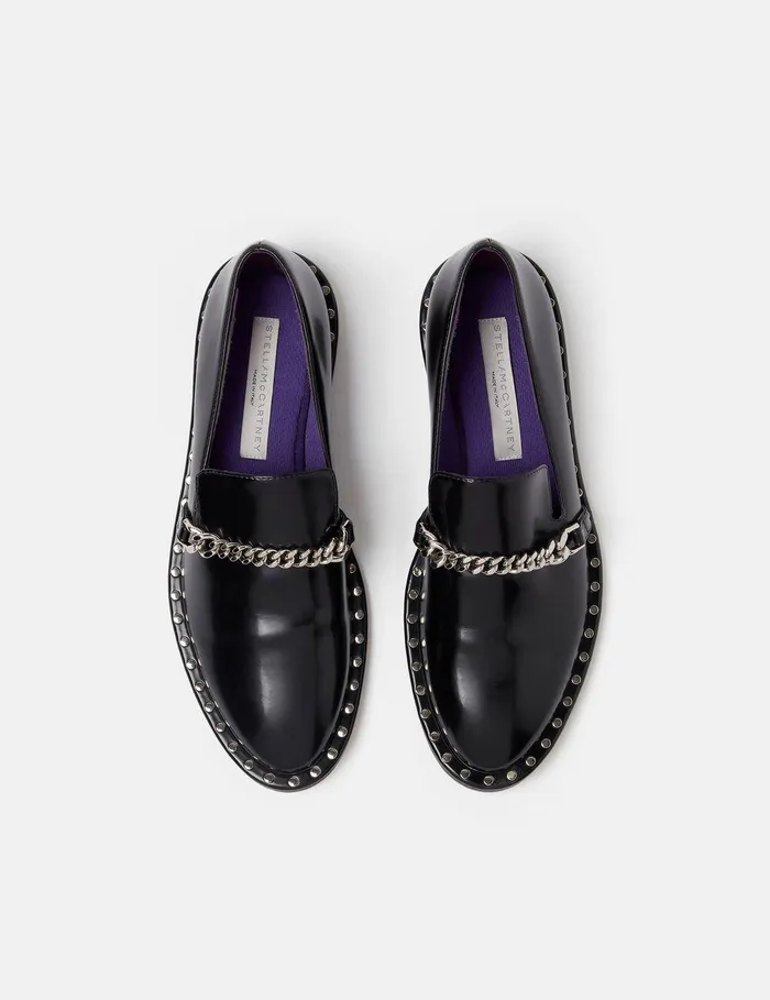 Stella McCartney Flats Women Falabella Loafers Black Stella McCartney Flats Women Falabella Loafers Black