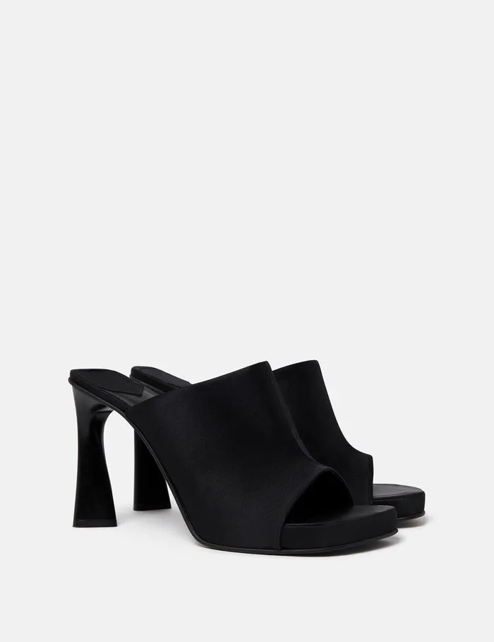 Stella McCartney Heels Women Elsa Heeled Mules Black Stella McCartney Heels Women Elsa Heeled Mules Black