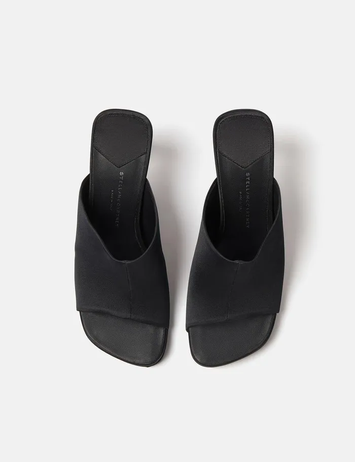 Stella McCartney Heels Women Elsa Heeled Mules Black Stella McCartney Heels Women Elsa Heeled Mules Black