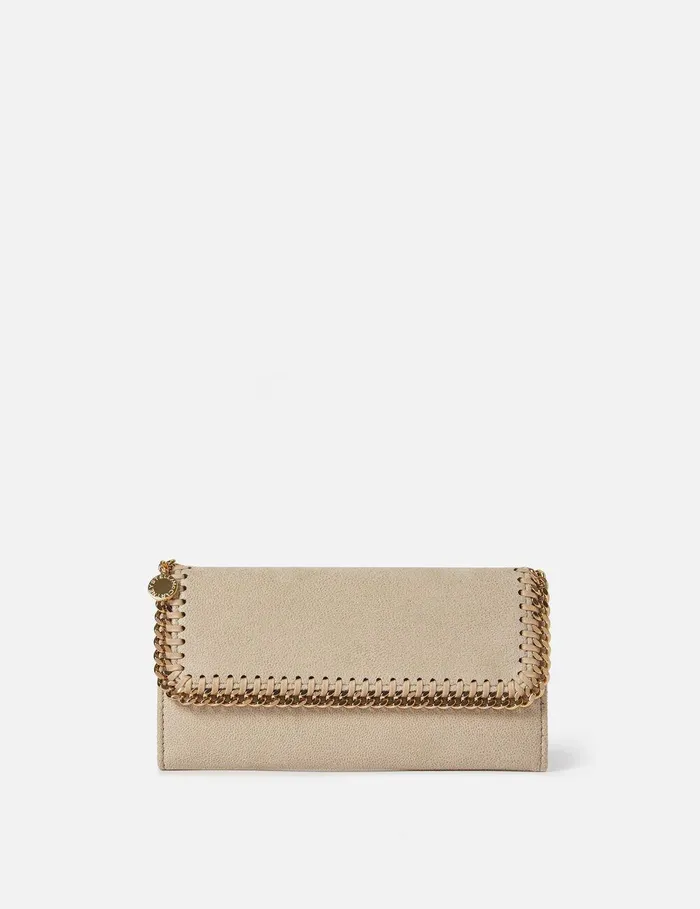 Stella McCartney Iconic Falabella Women Falabella Flap Continental Wallet Butter Cream Stella McCartney Iconic Falabella Women Falabella Flap Continental Wallet Butter Cream