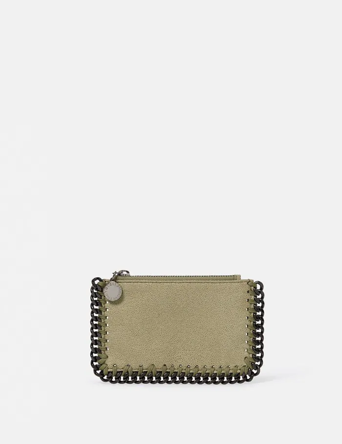 Stella McCartney Iconic Falabella Women Falabella Zipper Cardholder Clotted Cream Stella McCartney Iconic Falabella Women Falabella Zipper Cardholder Clotted Cream