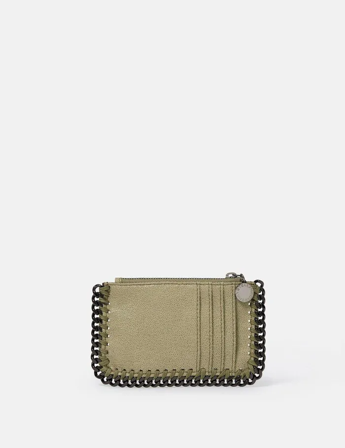 Stella McCartney Iconic Falabella Women Falabella Zipper Cardholder Clotted Cream Stella McCartney Iconic Falabella Women Falabella Zipper Cardholder Clotted Cream