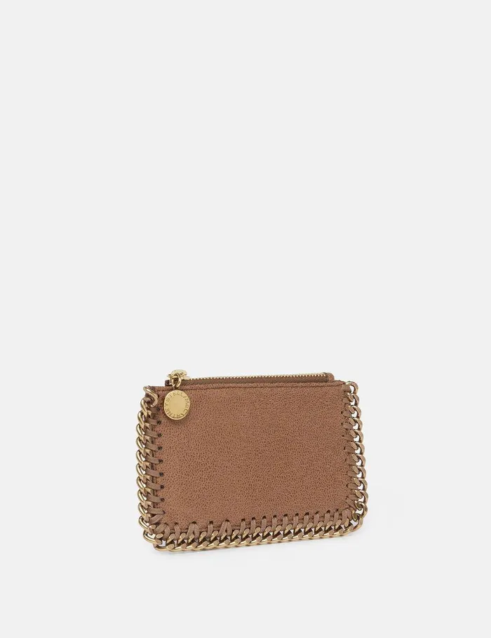 Stella McCartney Iconic Falabella Women Falabella Zipper Cardholder Pecan Brown Stella McCartney Iconic Falabella Women Falabella Zipper Cardholder Pecan Brown