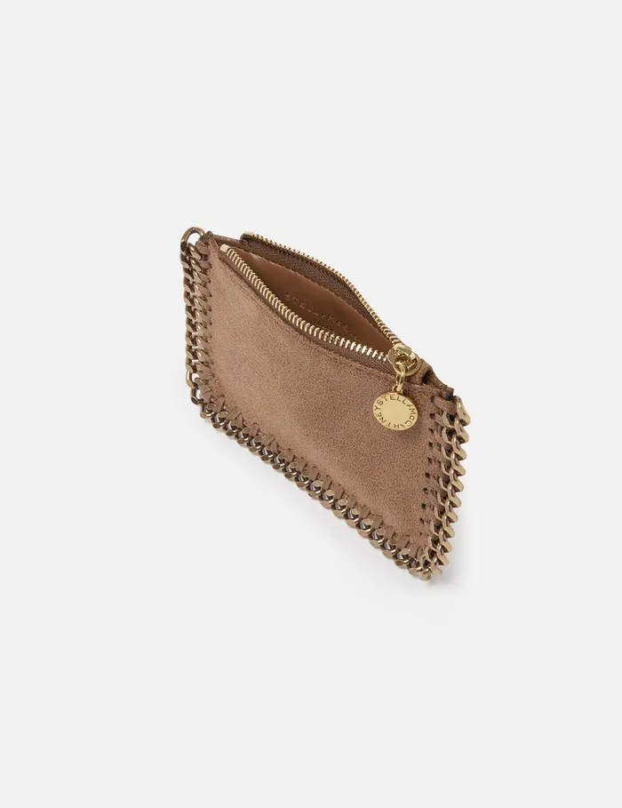 Stella McCartney Iconic Falabella Women Falabella Zipper Cardholder Pecan Brown Stella McCartney Iconic Falabella Women Falabella Zipper Cardholder Pecan Brown