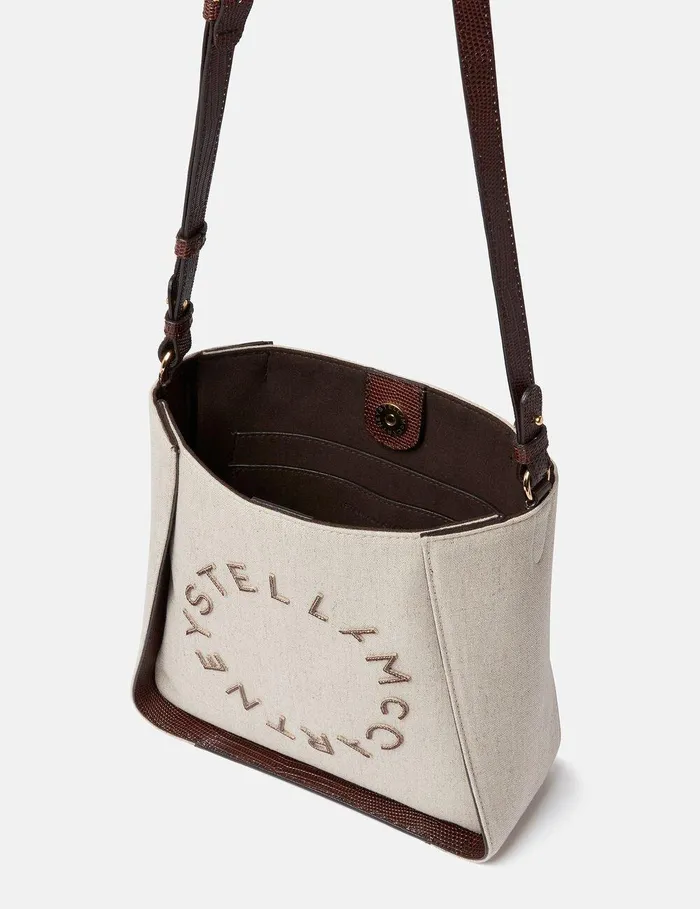 Stella McCartney Logo Bag Women Logo Crossbody Bag Birch White Stella McCartney Logo Bag Women Logo Crossbody Bag Birch White