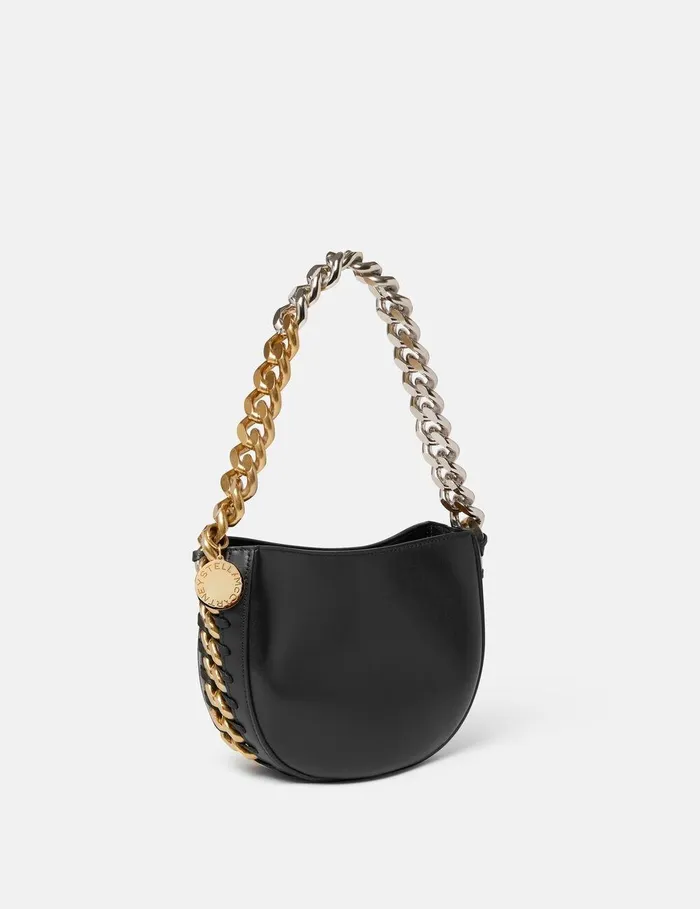 Stella McCartney Mini Bags And Clutches Women Frayme Small Shoulder Bag Black Stella McCartney Mini Bags And Clutches Women Frayme Small Shoulder Bag Black