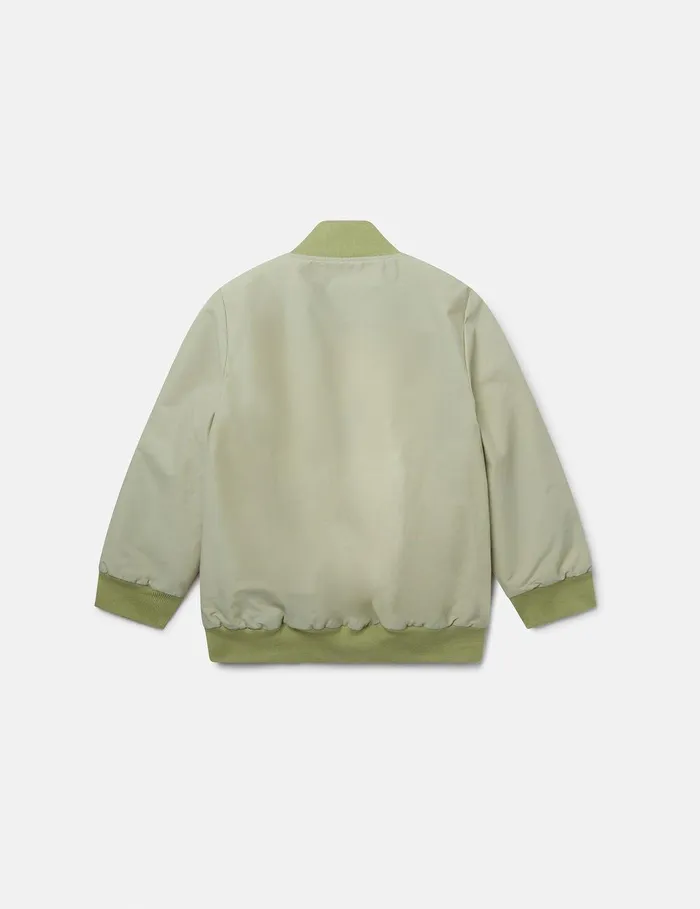 Stella McCartney Outerwear Kids MultiPocket HighNeck Jacket Green Stella McCartney Outerwear Kids MultiPocket HighNeck Jacket Green