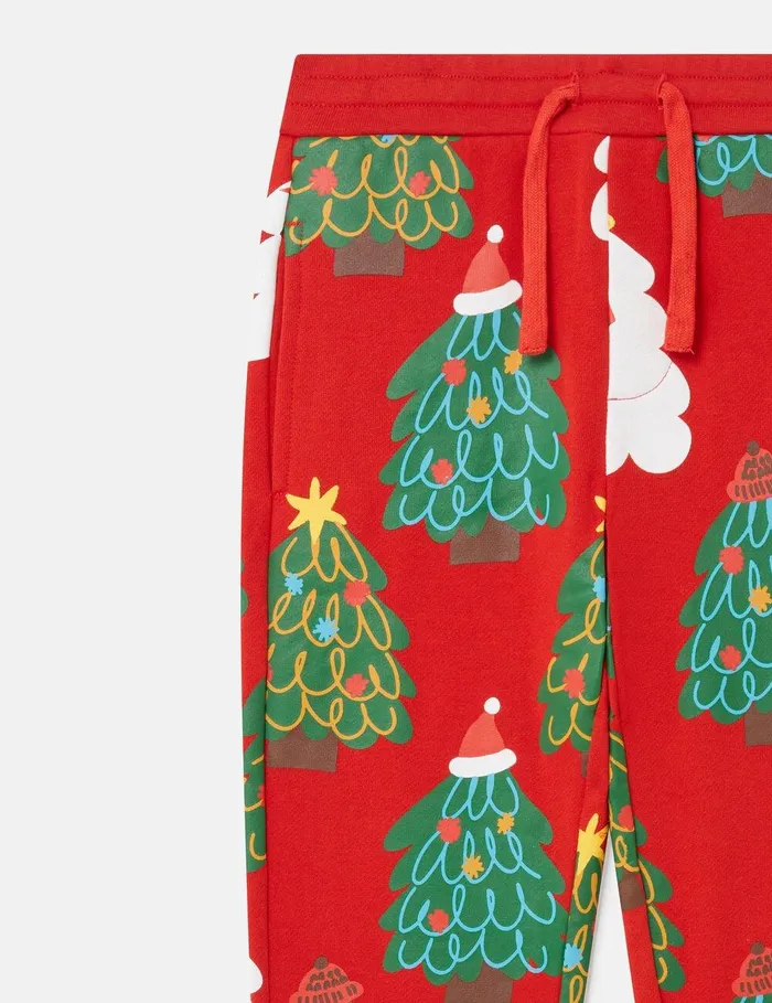 Stella McCartney Pants and Shorts Kids Christmas Tree Pattern Sweatshirt Red Stella McCartney Pants and Shorts Kids Christmas Tree Pattern Sweatshirt Red