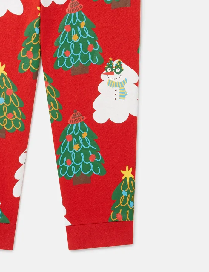 Stella McCartney Pants and Shorts Kids Christmas Tree Pattern Sweatshirt Red Stella McCartney Pants and Shorts Kids Christmas Tree Pattern Sweatshirt Red