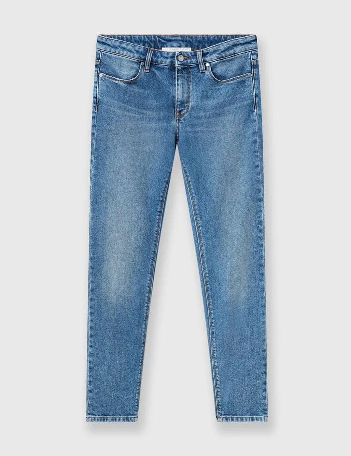 Stella McCartney Pants And Shorts Women Cropped Skinny Jeans Blue