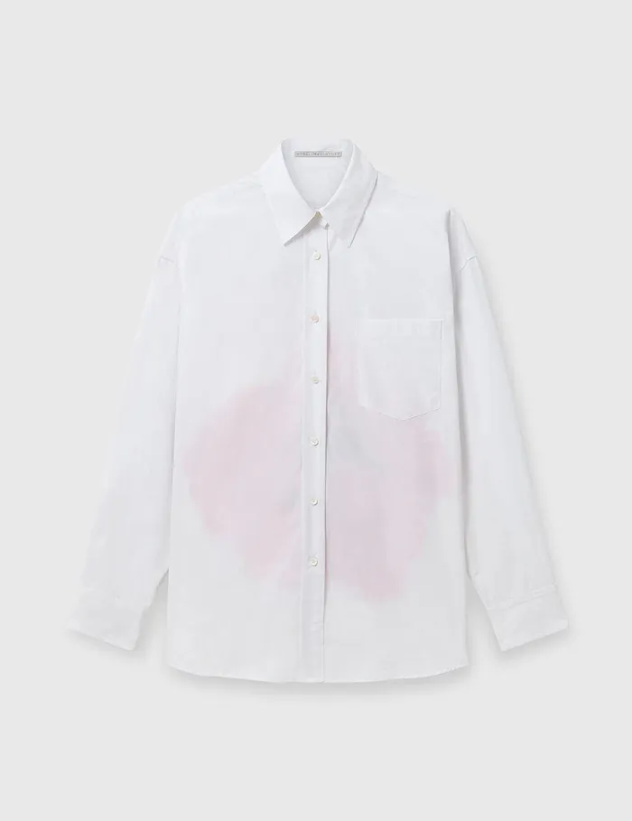 Stella McCartney Shirts And Tops Women Poppy Print Panel Shirt White