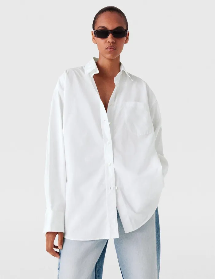 Stella McCartney Shirts And Tops Women Poppy Print Panel Shirt White Stella McCartney Shirts And Tops Women Poppy Print Panel Shirt White
