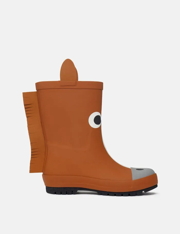 Stella McCartney Shoes And Accessories Kids Horse Graphic Rainboots Brown