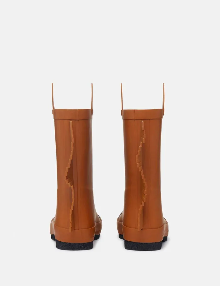 Stella McCartney Shoes And Accessories Kids Horse Graphic Rainboots Brown Stella McCartney Shoes And Accessories Kids Horse Graphic Rainboots Brown
