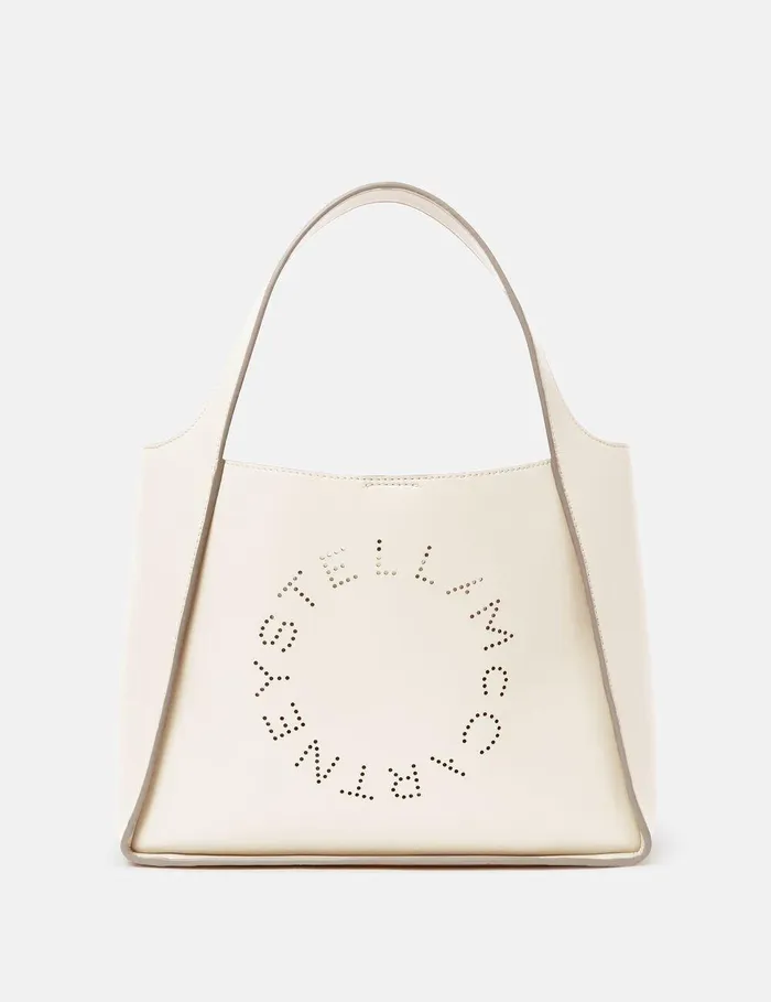 Stella McCartney Shoulder Bags Women Logo Crossbody Tote Bag Pure White