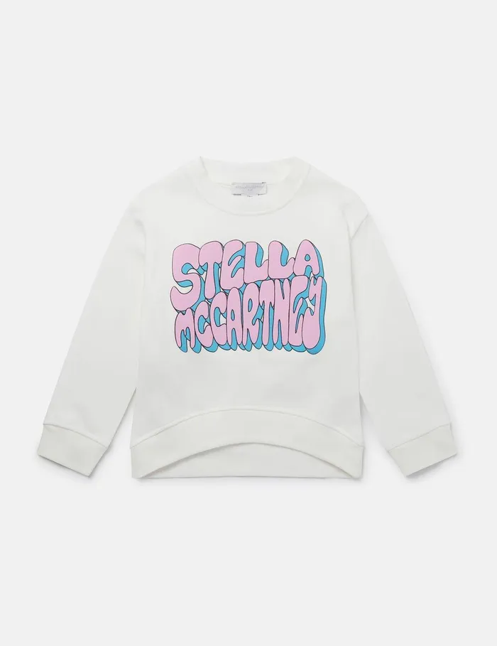 Stella McCartney Sweaters and Cardigans Kids Stella Graphic Sweatshirt Ivory