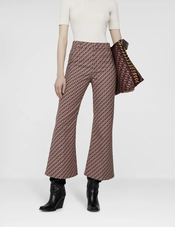 Stella McCartney Tailoring Women SWave Jacquard Tailored Trousers Hazelrose Stella McCartney Tailoring Women SWave Jacquard Tailored Trousers Hazelrose