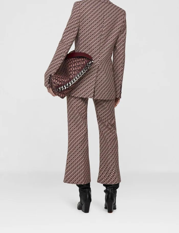 Stella McCartney Tailoring Women SWave Print SingleBreasted Blazer Hazelrose Stella McCartney Tailoring Women SWave Print SingleBreasted Blazer Hazelrose