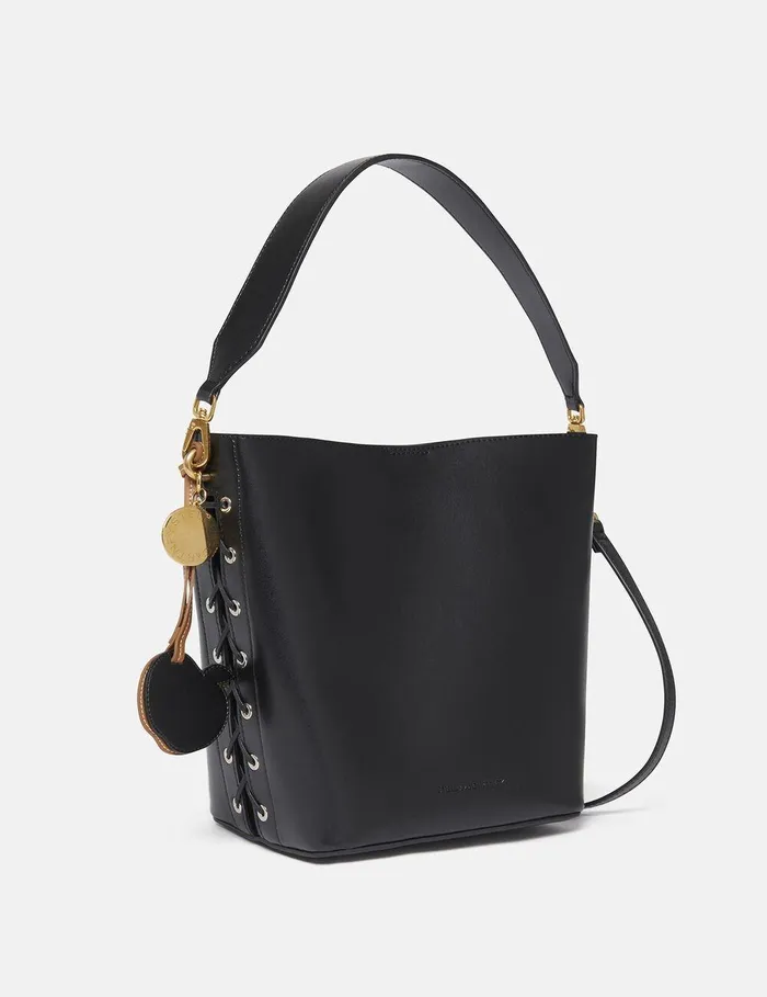 Stella McCartney TopHandle Bags Women Frayme Bucket Tote Bag Pitch Black Stella McCartney TopHandle Bags Women Frayme Bucket Tote Bag Pitch Black