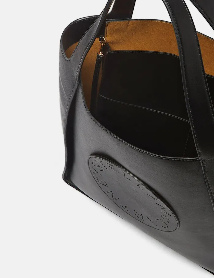 Stella McCartney TopHandle Bags Women Stella Logo Square Tote Bag Black Stella McCartney TopHandle Bags Women Stella Logo Square Tote Bag Black