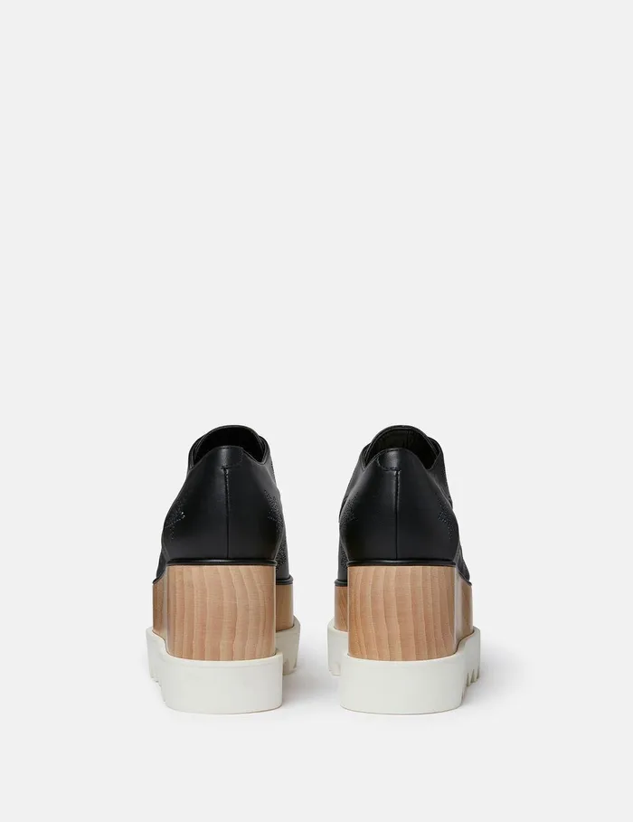 Stella McCartney Wedges Women Elyse Crystal Star Platform Shoes Black Stella McCartney Wedges Women Elyse Crystal Star Platform Shoes Black