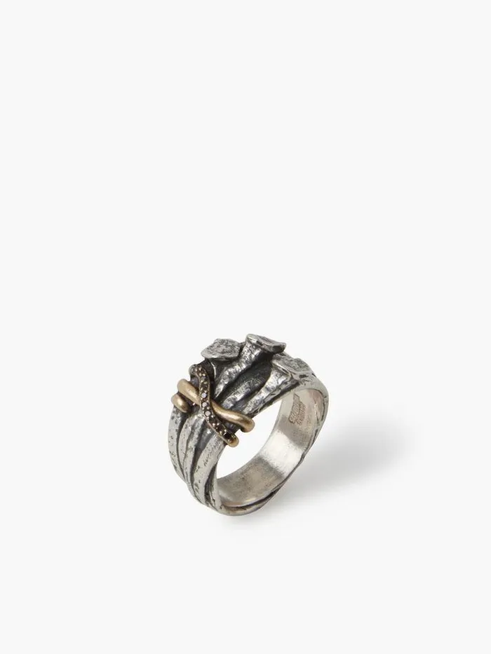 STERLING SILVER NAILS RING No Color Men John Varvatos Jewelry