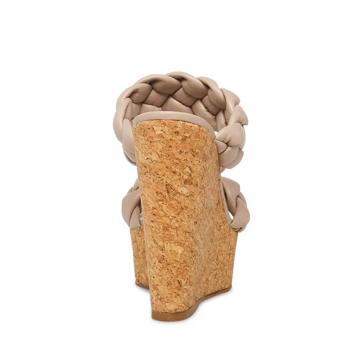 Steve Madden Bria Taupe Womens Wedges Steve Madden Bria Taupe Womens Wedges