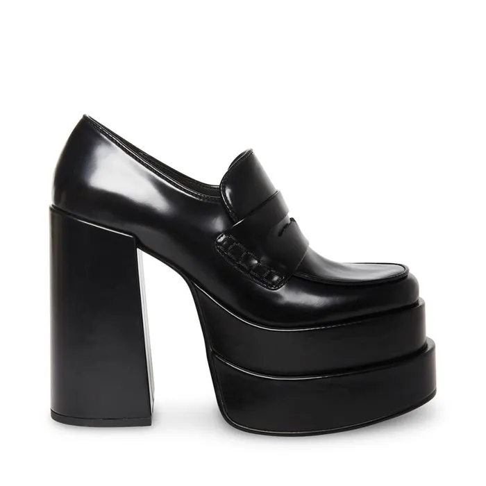 Steve Madden Catelyn Black Womens Loafers