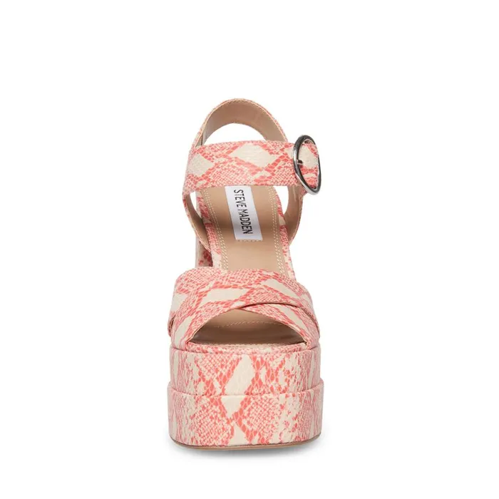 Steve Madden Charmed Pink Multi Womens Platforms Steve Madden Charmed Pink Multi Womens Platforms