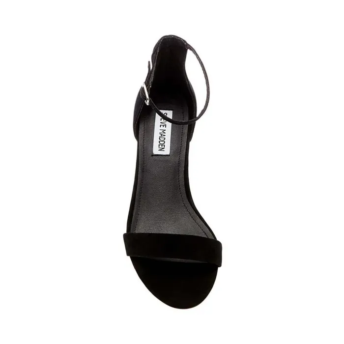 Steve Madden Ireneew Black Suede Womens Sandals