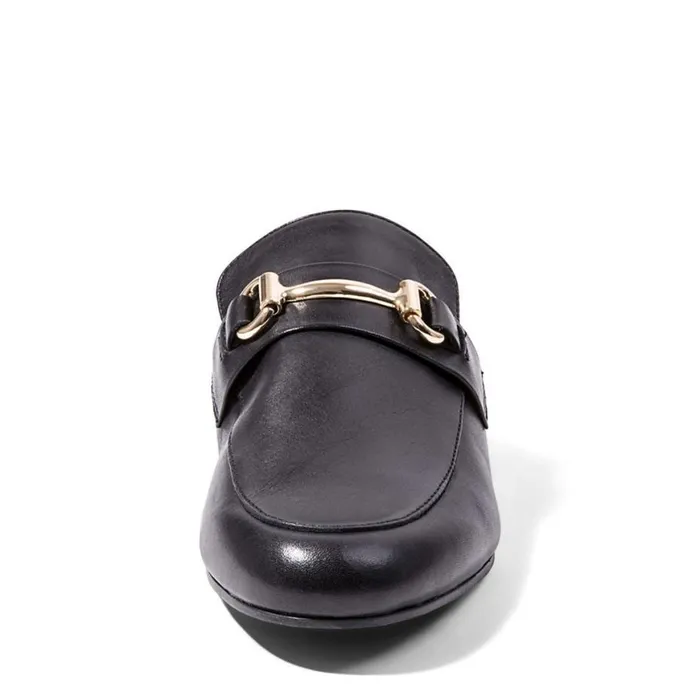 Steve Madden Kandi Black Leather Womens Mules