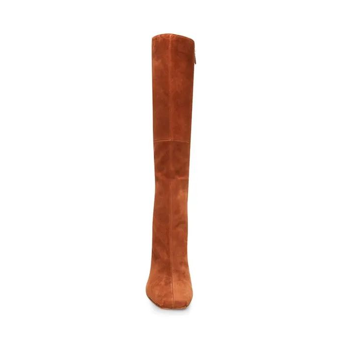 Steve Madden Leilana Chestnut Suede Womens Boots