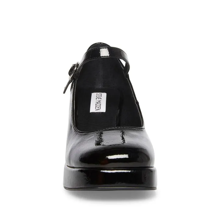 Steve Madden Mingle Black Patent Womens Loafers Steve Madden Mingle Black Patent Womens Loafers