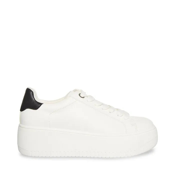 Steve Madden Rockaway Whiteblack White Black Womens Sneakers