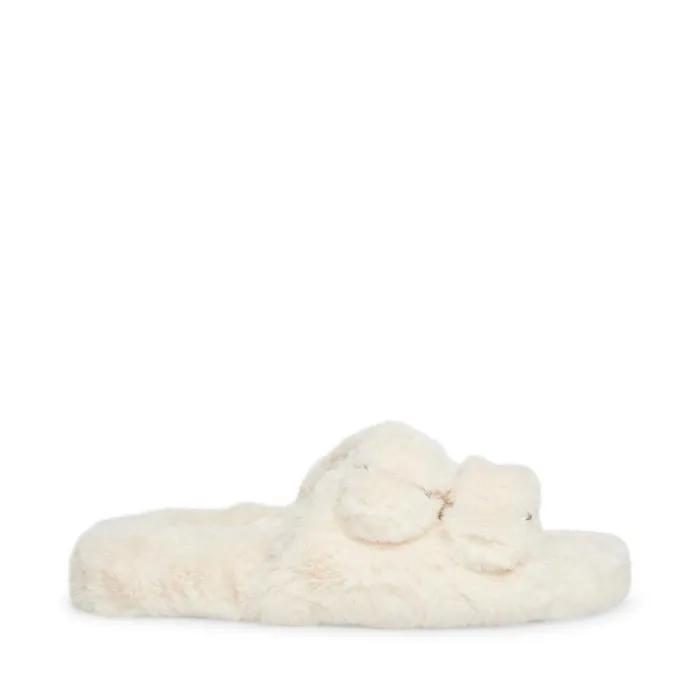 Steve Madden Staycation Bone Womens Slippers