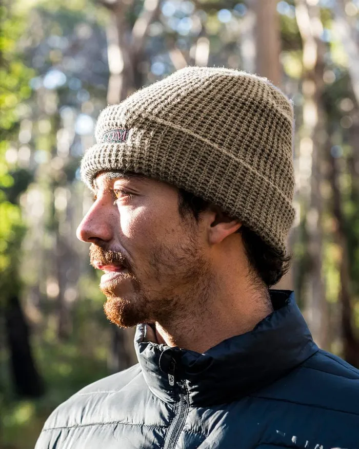 Stone Bar Beanie 8211 Teak Mens Volcom Hats and Beanies