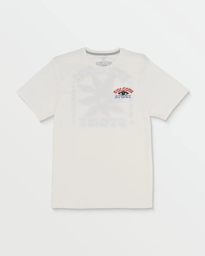 Stone Spectacle Short Sleeve Tee 8211 Off White Mens Volcom TShirts and Tanks Stone Spectacle Short Sleeve Tee 8211 Off White Mens Volcom TShirts and Tanks
