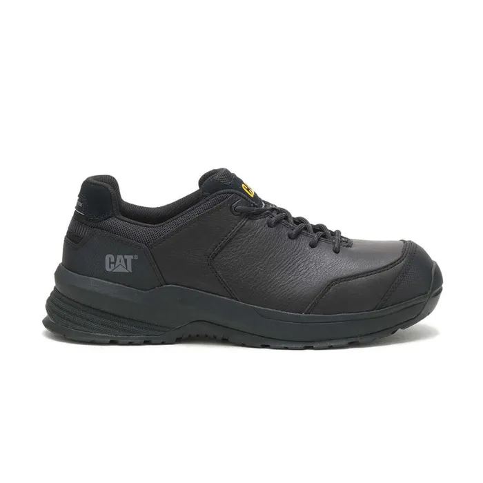 Streamline 20 Leather Composite Toe Work Shoe Black Men Cat Footwear Shoes