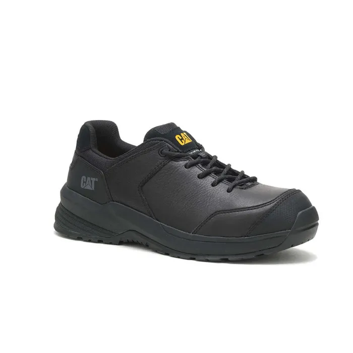 Streamline 20 Leather Composite Toe Work Shoe Black Men Cat Footwear Shoes