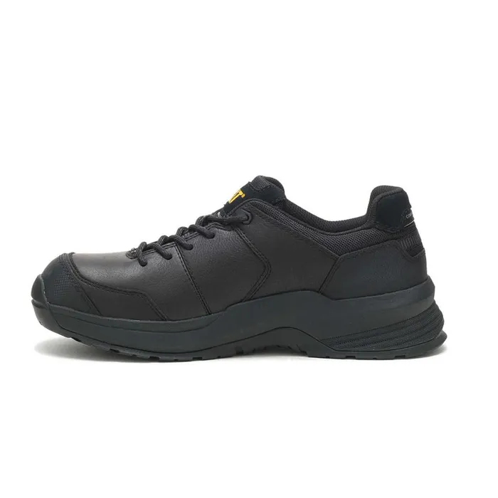 Streamline 20 Leather Composite Toe Work Shoe Black Men Cat Footwear Shoes