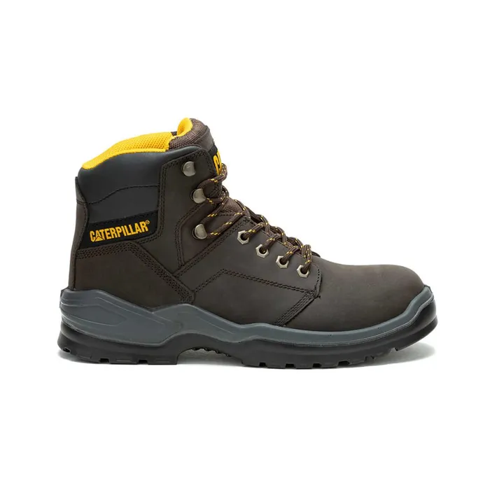 Striver Steel Toe Work Boot Brown Men Cat Footwear Boots